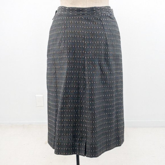 Vintage 40s S 2 Piece Skirt Set Blazer Suit Gray